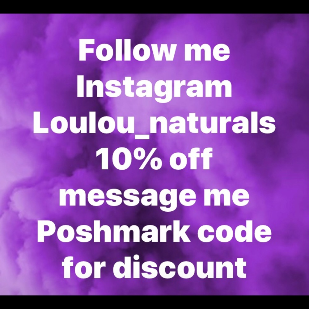 Follow us on Instagram for 10% discount you must